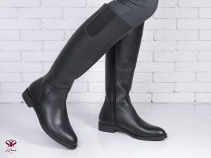 بوت ساق بلند زنانه مدل شایگان مشکی 5