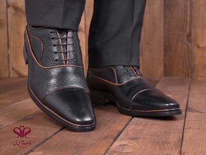 عکس مدل کفش کلاسیک چرم مدل اسپانیایی مشکی