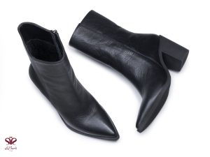 نیم بوت زنانه مدل هابی مشکی 6