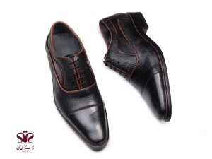 کفش چرم سی سی تبریز مدل اسپانیایی بنددار