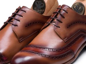 کفش چرم مجلسی دستدوز مردانه مدل آنتونی 5