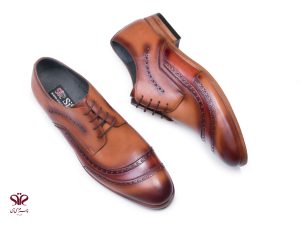 کفش چرم مجلسی دستدوز مردانه مدل آنتونی 7