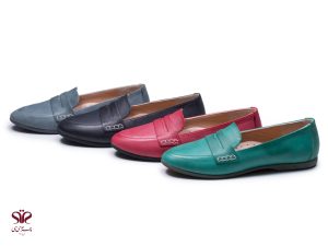 کفش کالج زنانه مدل آی سودا رنگ سبز فیروزه ای