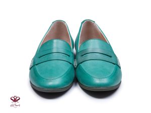 کفش کالج زنانه مدل آی سودا رنگ سبز فیروزه ای
