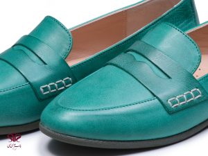 کفش کالج زنانه مدل آی سودا رنگ سبز فیروزه ای