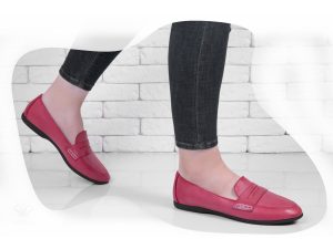 کفش کالج زنانه مدل آی سودا گلبهی