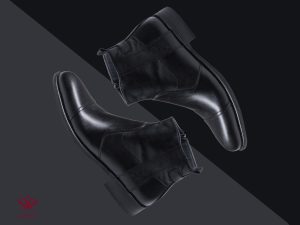 نیم بوت چرم مردانه مدل عینالی