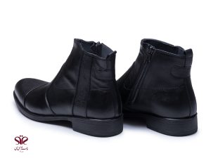 نیم بوت چرم مردانه مدل عینالی