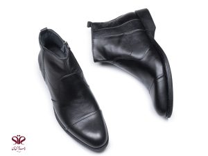 نیم بوت چرم مردانه مدل عینالی