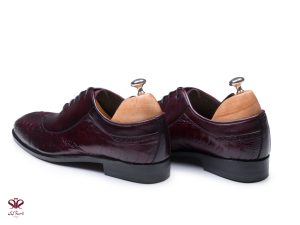 کفش مجلسی مردانه مدل نیکولا پلاس زرشکی