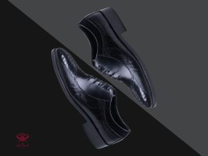 کفش مردانه چرم دستدوز مدل نیکولا پلاس مشکی