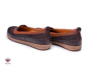 کفش کالج زنانه مدل چشمه رنگ قهوه ای