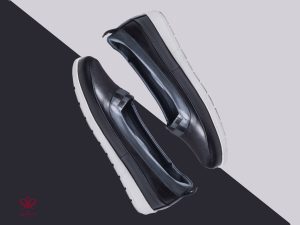 کفش کالج زنانه مدل چشمه مشکی