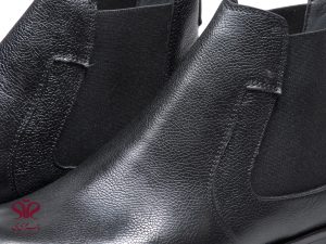 بوت مردانه چرم مشکی مدل ژیتان