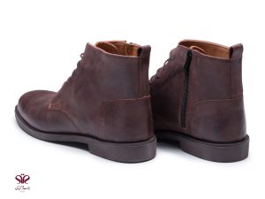 بوت چرم مردانه رنگ قهوه ای ارنست