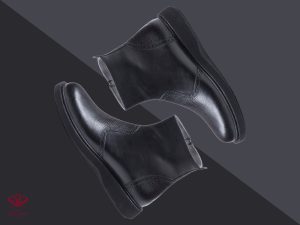 بوت چرم مردانه مدل آندر رنگ مشکی