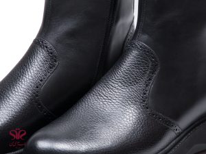 بوت چرم مردانه مدل آندر رنگ مشکی