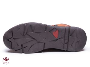 نیم بوت مردانه چرم مدل پالوان رنگ عسلی 3