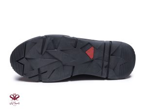 نیم بوت مردانه چرم مدل ژنرال رنگ مشکی و سرمه ای