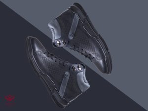 نیم بوت چرم اسپرت مردانه مدل پالوان مشکی 1