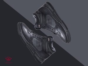 نیم بوت چرم مردانه سی سی مدل آرتور مشکی