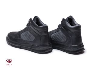 نیم بوت چرم مردانه سی سی مدل آرتور مشکی