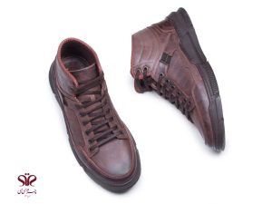 نیم بوت مردانه رنگ قهوه ای