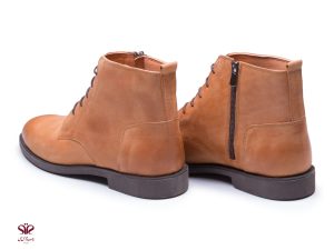 نیم بوت چرم مردانه مدل ارنست عسلی