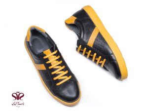 کفش اسپرت زنانه مدل جیانا رنگ زرد و مشکی 8