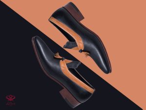 کفش مجلسی مردانه دستدوز مدل تاجی