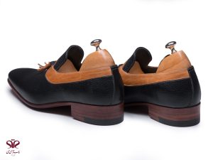 کفش مجلسی مردانه دستدوز مدل تاجی