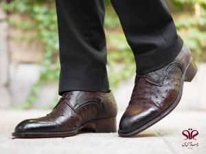 عکس کفش چرم شترمرغ