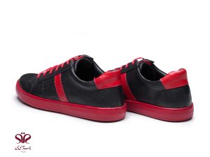 کفش اسپرت دخترانه رنگ قرمز مشکی 7