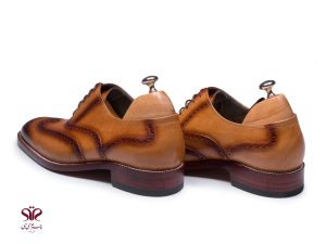 کفش مردانه چرم مدل سیمون رنگ قهوه ای پاتینا 5