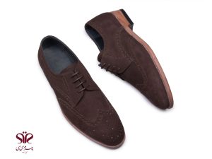 کفش چرم دستدوز مردانه مدل ماهورا رنگ قهوه ای 4