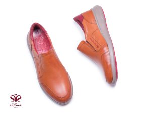 کفش زنانه مدل یاسمن بی بند عسلی 8