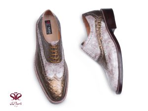 کفش چرم دامادی مدل فومن 3