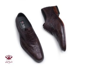 کفش چرم دستدوز مردانه مدل آرژان سی سی 1