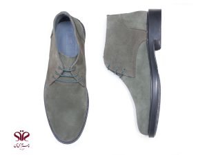 نیم بوت مردانه مدل جاوید رنگ سبز 6