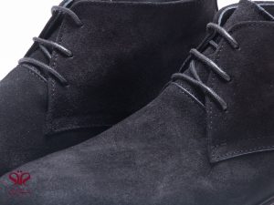 نیم بوت چرم جیر مشکی مدل جاوید 4