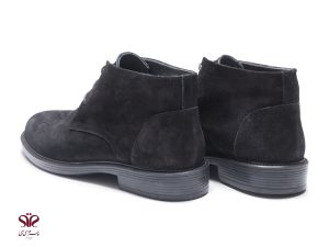 نیم بوت چرم جیر مشکی مدل جاوید 6