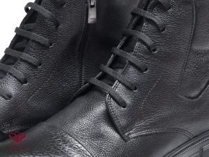 نیم بوت چرم مردانه مدل ساکو سی سی رنگ مشکی 5