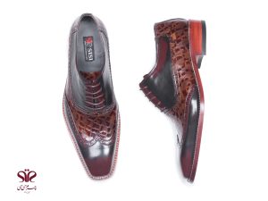 کفش چرم دستدوز مردانه مدل ریکاردو 2