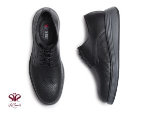 کفش لژدار مردانه مدل ونک بنددار رنگ مشکی 3