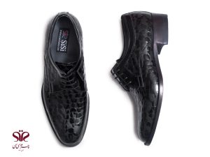 کفش مجلسی چرم مردانه بارانی مدل پالرمو 3