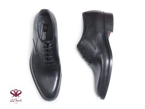 کفش مردانه چرم سی سی مدل آلتای مشکی 2
