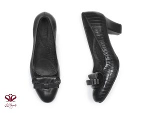 کفش زنانه پاشنه دار مناسب محیط اداری مدل دلکش مشکی