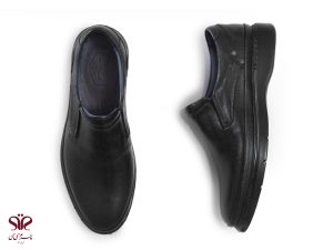 کفش مردانه زیره نرم طبی مناسب برای محیط اداری مدل کولس مشکی