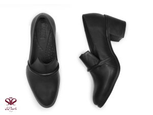 کفش زنانه پاشنه پنج سانتی مدل آروان مشکی