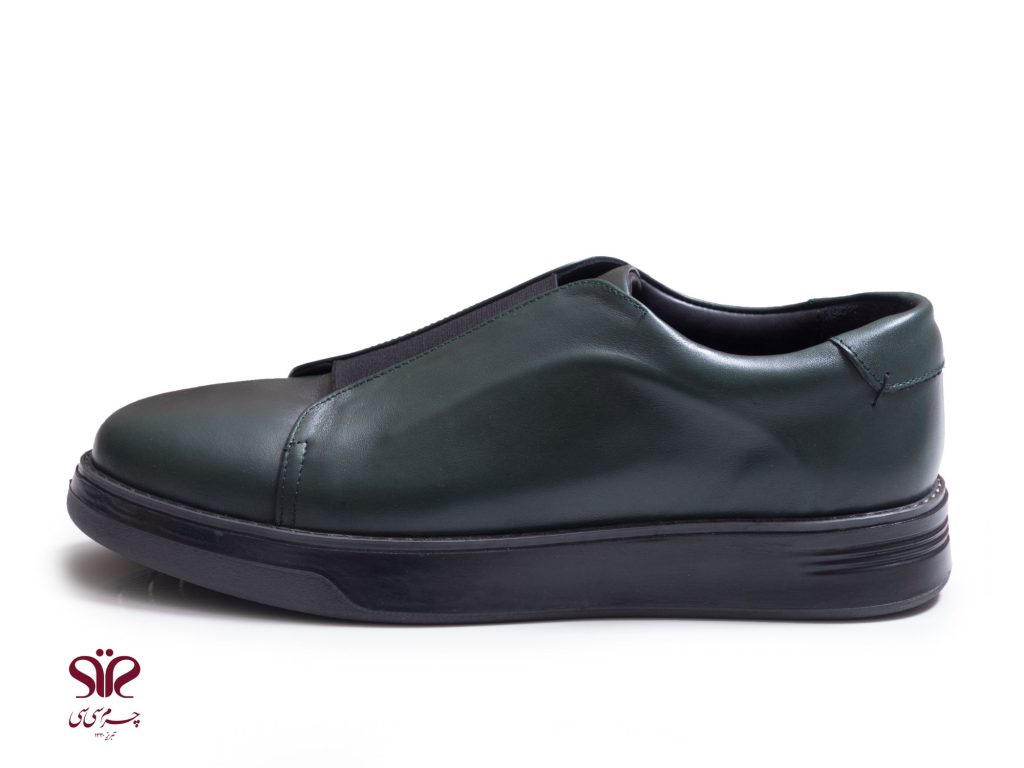 کفش مردانه چرمی مناسب برای محیط اداری و رسمی مدل سالوادور سبز